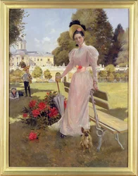 Portrait of Princess Z.N. Yusupova with her Two Sons at Arkhangelskoe, 1894